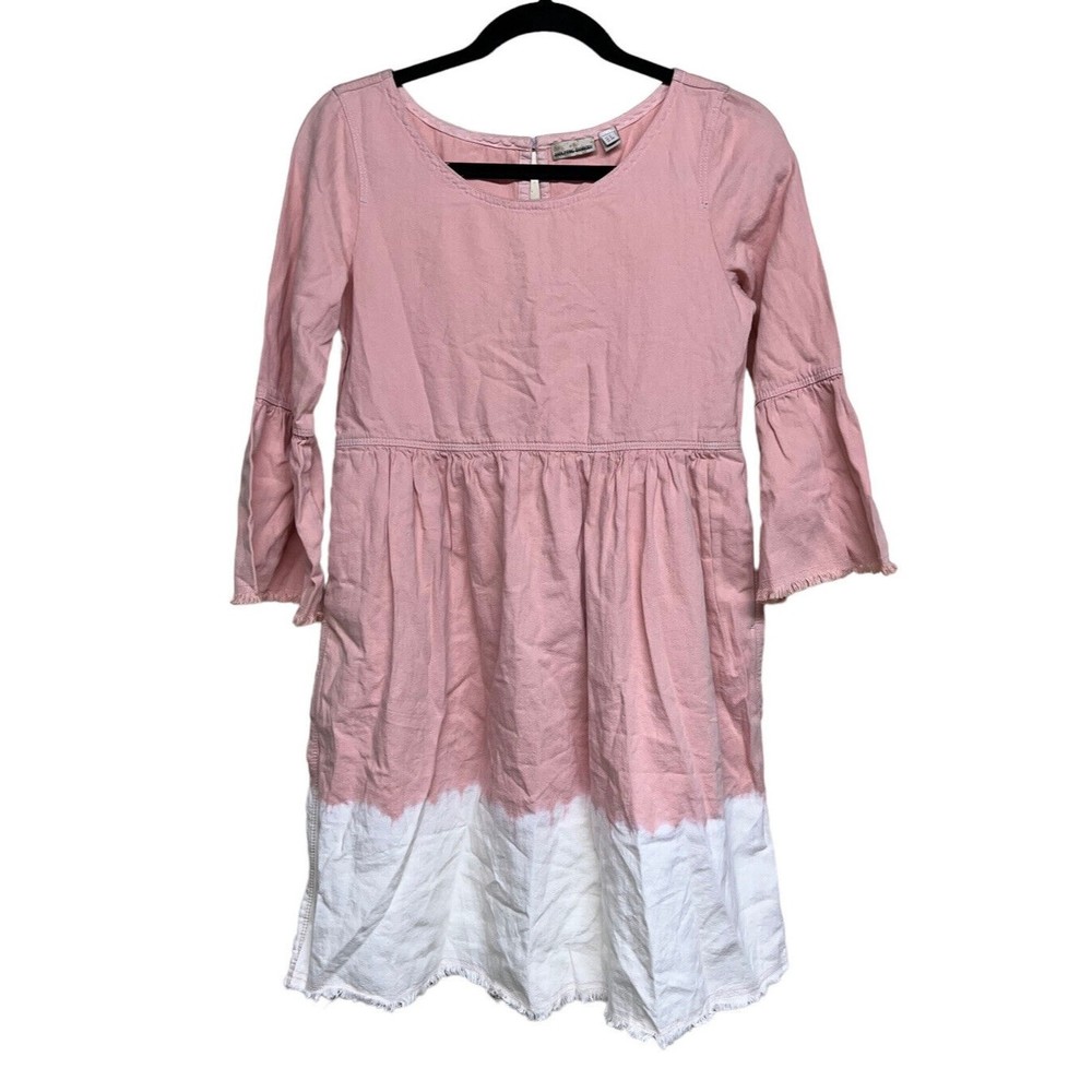 Anthropologie Holding Horses Lilibet Pink Dip Dye Bell Sleeve Dress‎ Women’s 0